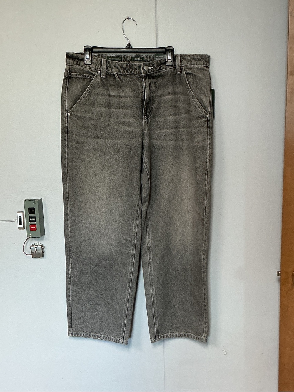 wild fable Women's Washed Gray Straight Leg Jeans